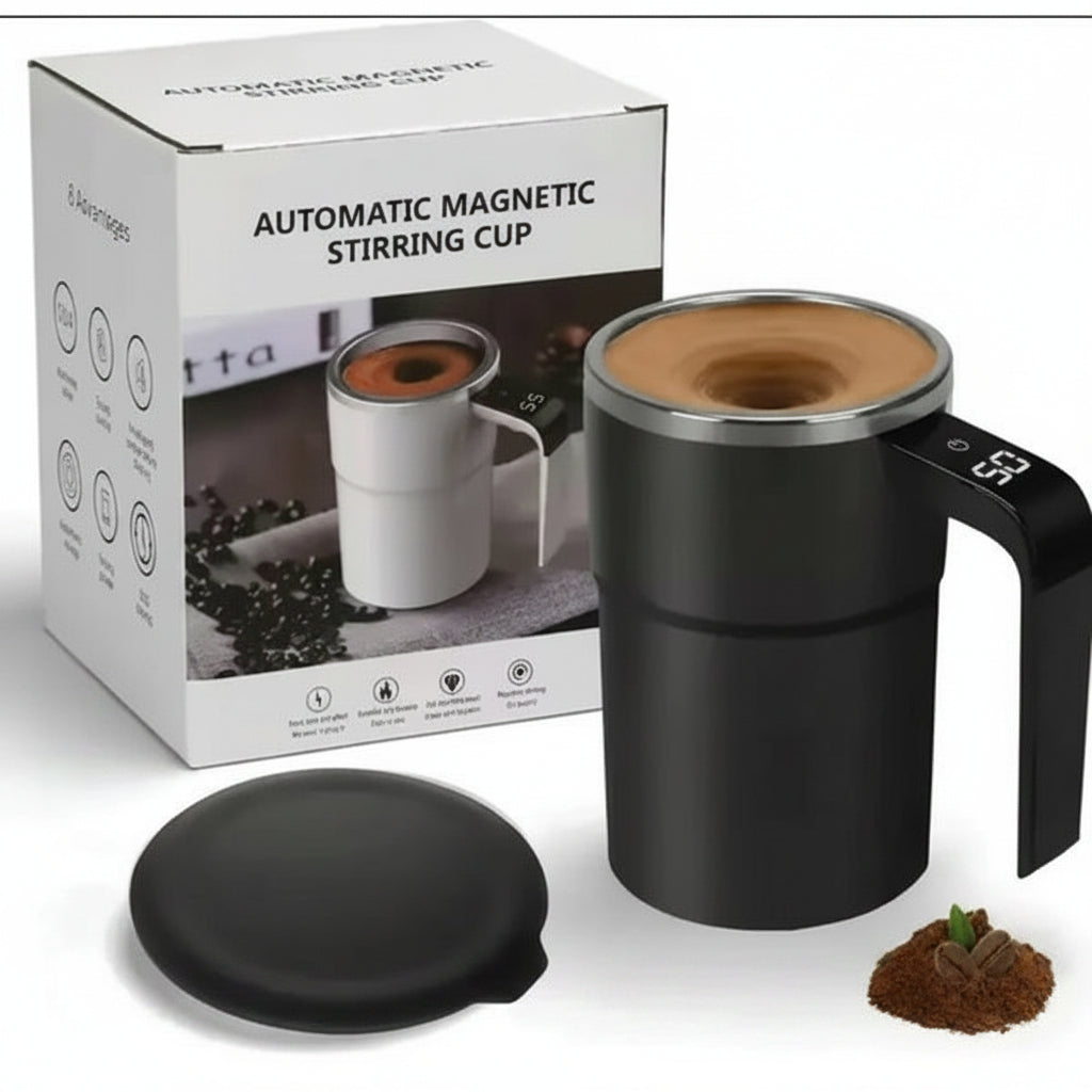 Taza De Cafe Magnetica Automatica Con Pantalla DIgital Stanley