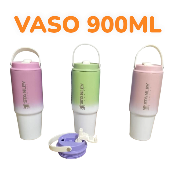 Vaso Térmico Acero Inoxidable 900ML Con Manija Stanley EP-G041