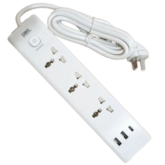 Zapatilla Alargue Electrónica Universal 220V 3+2+1 USB 2M 1421U