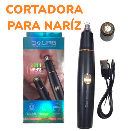 Cortadora Para Nariz 2 en 1 Recargable USB DL-7108