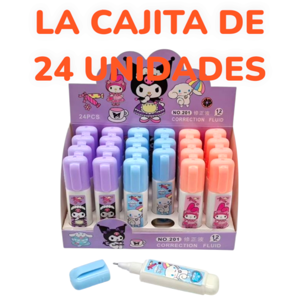 Corrector Líquido Liquid Paper Escolar Infantil 201