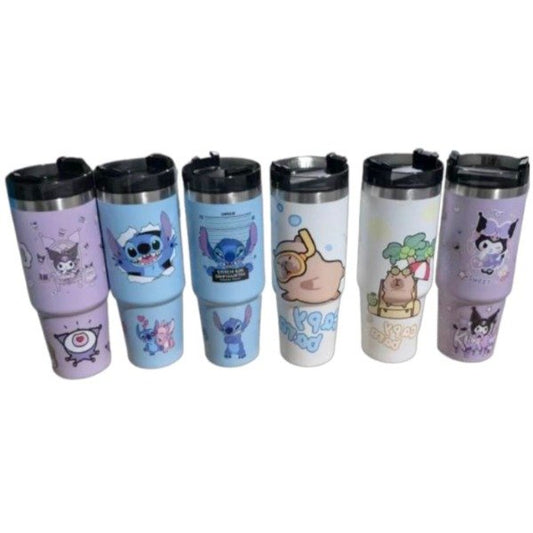 Vaso Quencher Con  Sorbete Plástico 900ML Diseño Infantil 30oz-B