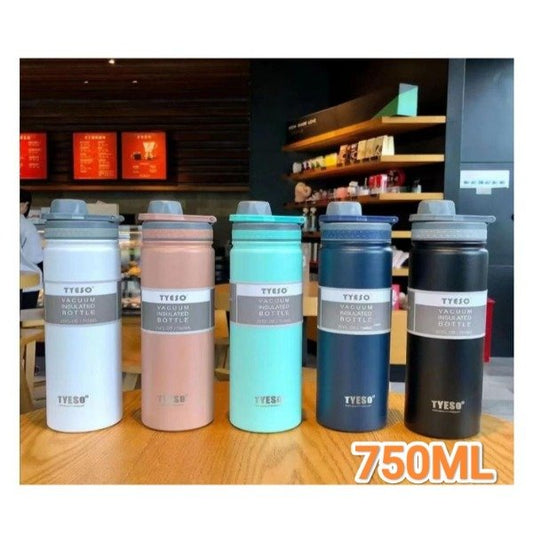 Botella Termica Acero Inoxidable 750ML Deportiva Lisa 00766