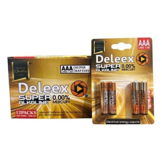 Pack De Cuatro Pilas AAA Deleex LR03 1.5V