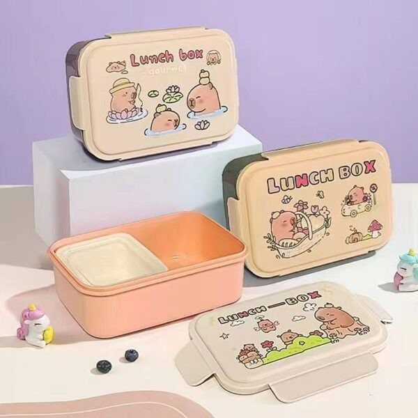 Lonchera Para Comida Térmica Vianda Escolar Portátil Diseño Capibara 558