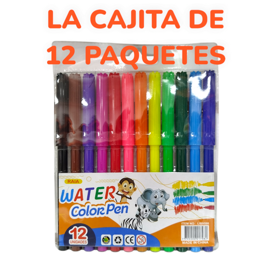 Paquete De Marcadores De Color X12 LIB9598