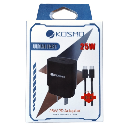 Cargador Completo 25W TipoC Carga Rapida Kosmo 9