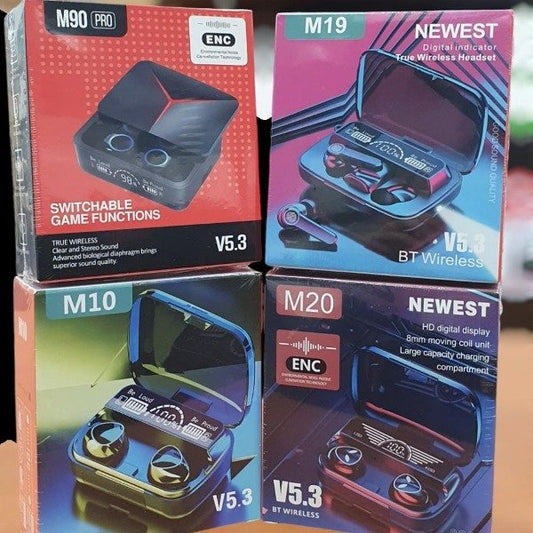 Auricular Inalámbrico Bluetooth Recargable Cargador Portátil M19