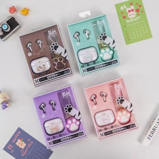 Auricular Inalámbrico + Funda Transparente + Llavero K8