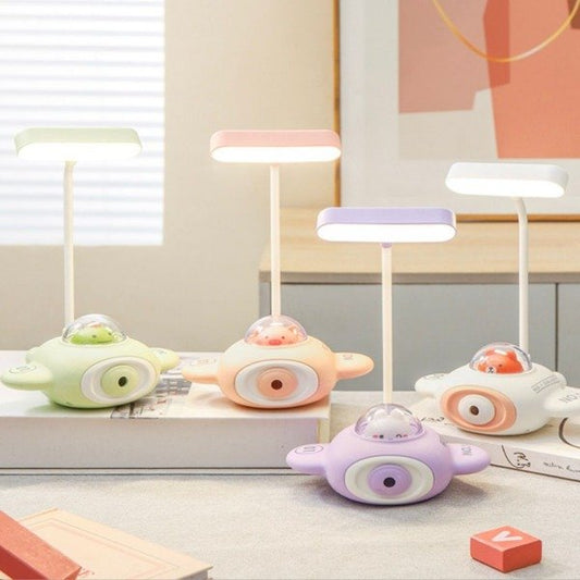 Lámpara Velador Recargable Forma Avión Con Sacapunta