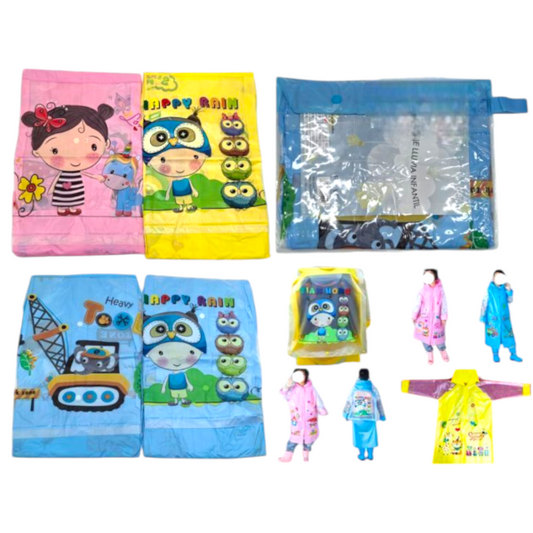 Piloto Eva Impermeable Lluvia Infantil Cubre Mochila 517C