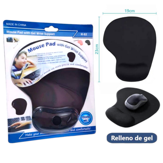 Mousepad Con Almohadilla Apoya Base Antideslizante H-02
