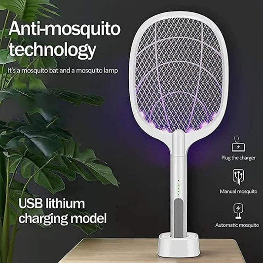 Raqueta Lámpara Eléctrica Mata Mosquitos Recargable LTD-618