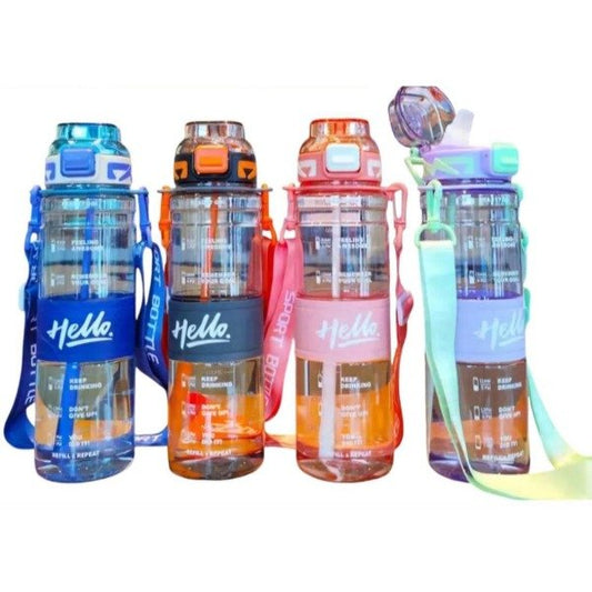 Botella Plástica Con Sorbete Deportiva 800ML G274