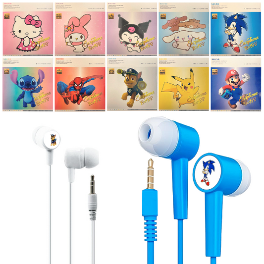 Auricular Con Cable 3.5mm Mano Libre Con Diseño Infantil