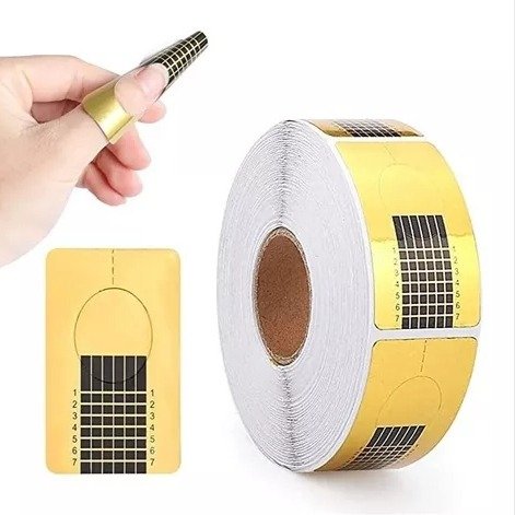 Rollo De Moldes Uña Esculpida Autoadhesiva Gelificada Centro