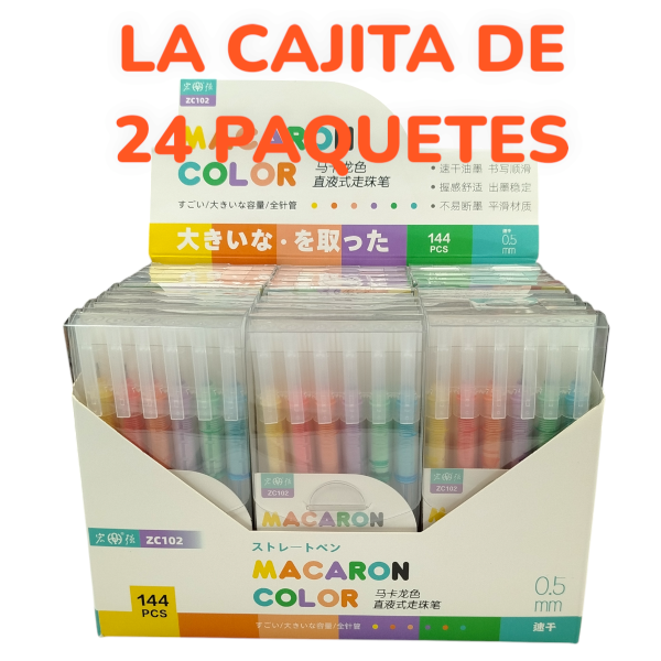 Paquete De Lapicera Bolígrafo Gel De Color X6 ZC102