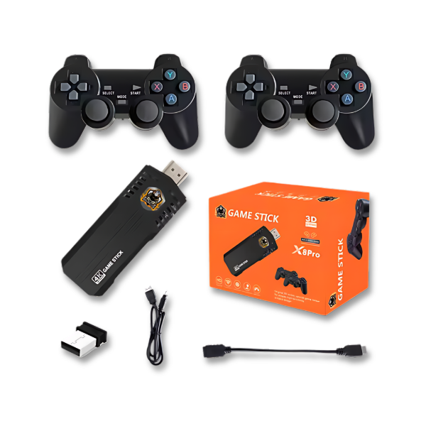 CONSOLA JUEGOS "3D" RETRO GAME STICK 40000 JUEGOS 8K X8PRO