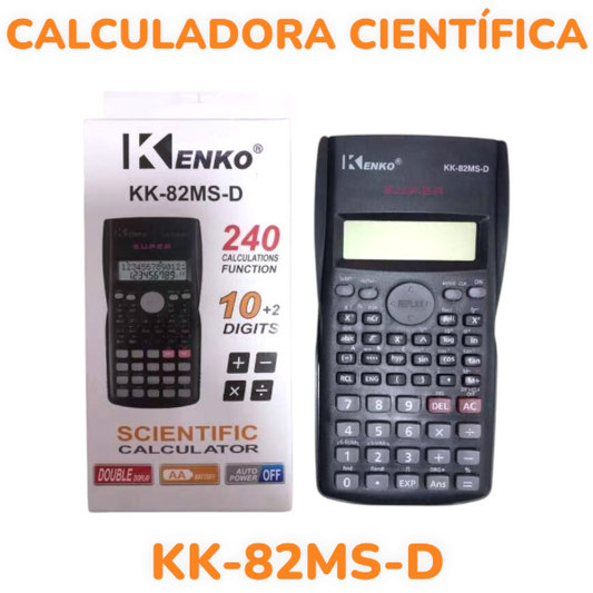 Calculadora Científica 10 Dígitos Escolar KK-82MS-D
