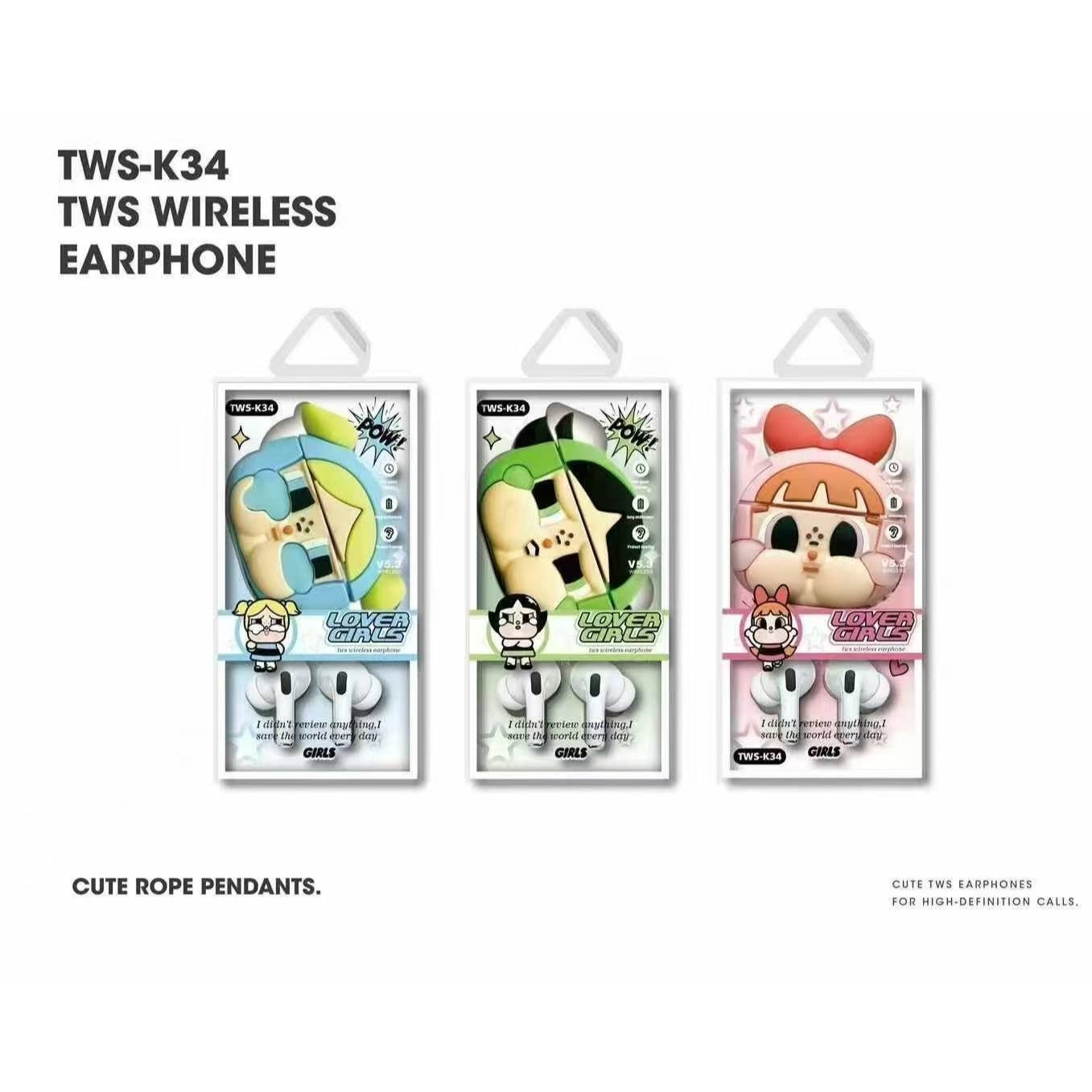 Auricular Inalámbrico Bluetooth Recargable USB Infantil TWS-K34