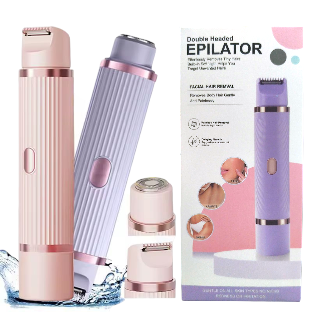 Depiladora Facial Afeitadora Eléctrica Doble Punta Recargables USB SC-668