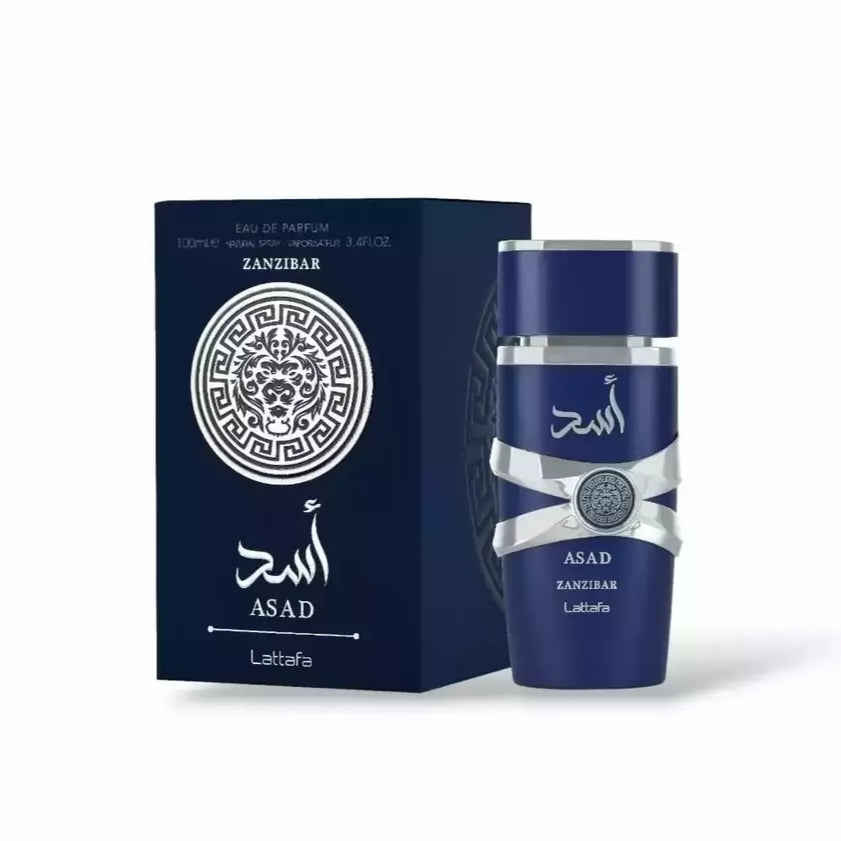 Perfume Árabe 100ML Lattafa ASAD Nature Zanzibar Azul 8666