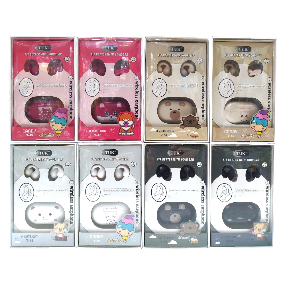 Auricular Portatil Inalambrico Bluetooth Recargable Diseño Infantil TUK 108