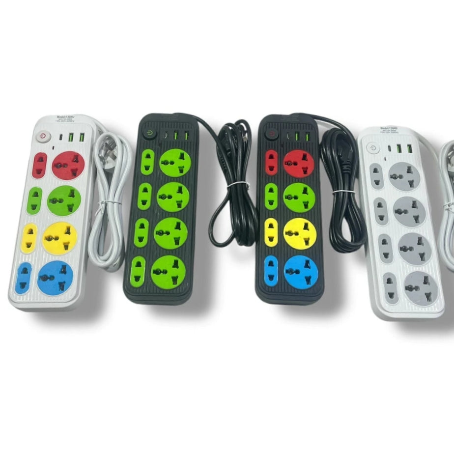 Zapatilla Alargue Electrónica Universal 4+2+1Tipo C X-806