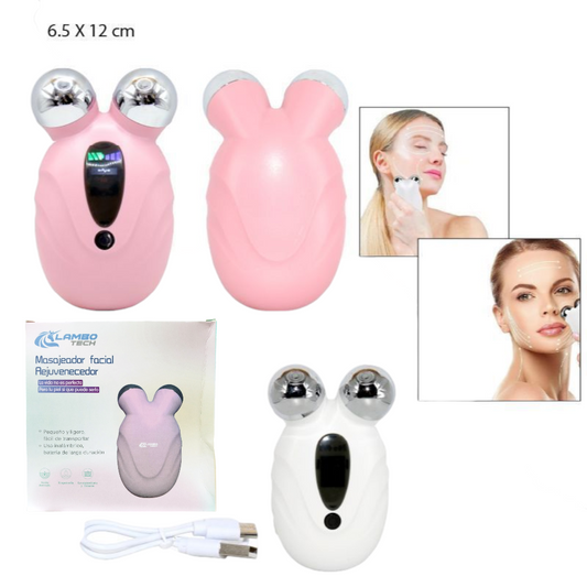 Masajeador Facial Microcorriente Antiarrugas Y Lifting Recargable USB EMS YS25-3