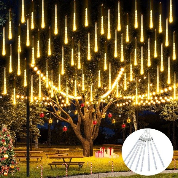 Cortina Navideña Luces Led Palo 3Mx50CM Enchufe 220V 288L