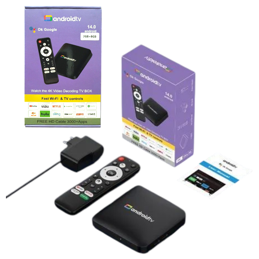 Android TV Box Con Magis Instalada 14.0 Y 2GB + 8GB Google X-679