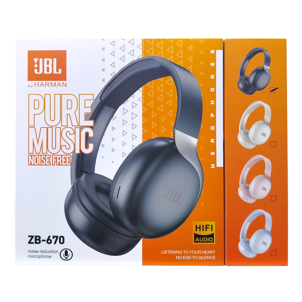 Auricular Inalámbrico Vincha Bluetooth Recargable USB JBL ZB-670
