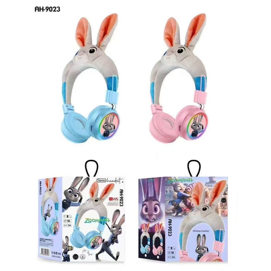 Auricular Vincha Inalámbrico Bluetooth Recargable USB Conejo Stitch AH-902