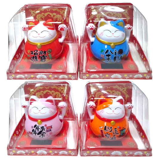 Gatito De Suerte Uso Solar De Color 7*7.5*7.5CM D-021