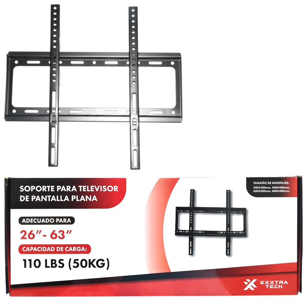 Soporte TV Led Televisor Hasta 50kg 26 a 63 Pulgadas EX0034