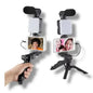 Kit Video Streaming Microfono Para Celular Tripode Luz Led KD-49/20