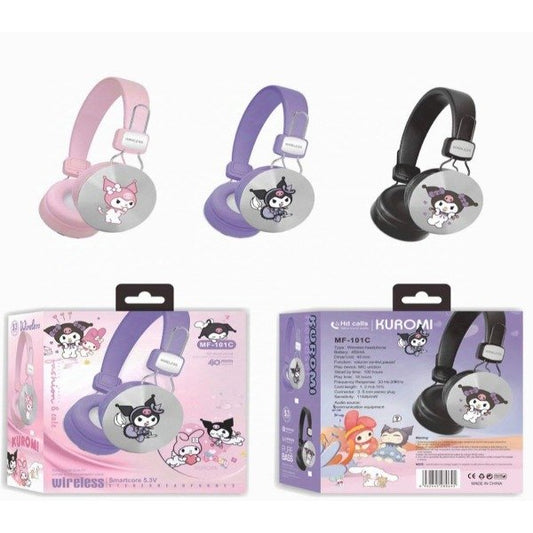 Auricular Inalámbrico Vincha Bluetooth Kuromi Infantil
