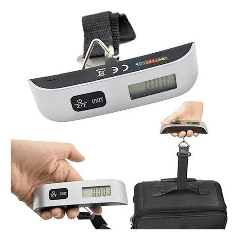 Balanza De Viaje Equipaje Valija Bolso Digital 50 KG Sin Pila EX0098