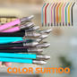 10 Unidades De Bombilla Mate Color Surtido De Metal 15CM B6
