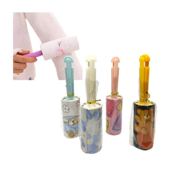 Rodillo saca pelusas / quita pelusas mecanismo de cinta adhesiva