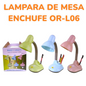 Lámpara De Mesa Enchufe Usa A Foco OR-L06