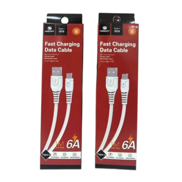 Cable USB A TipoC 6A 1M Data 3