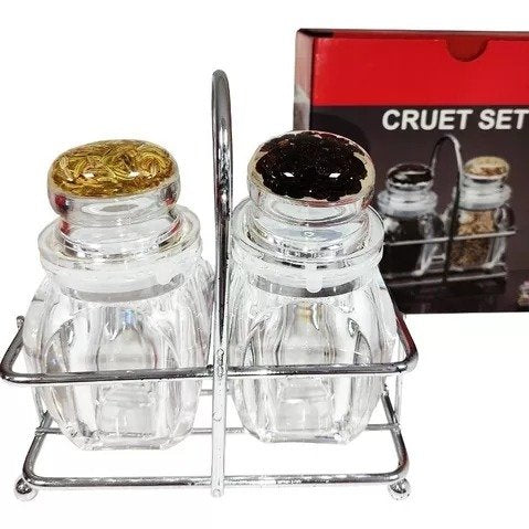 Especieros De Vidrio Redondo X2 Unidades