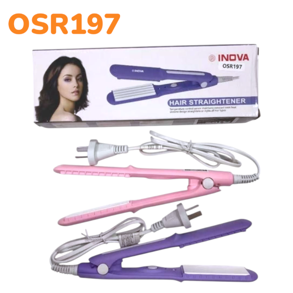 Plancha De Pelo Enchufe Inova OSR197