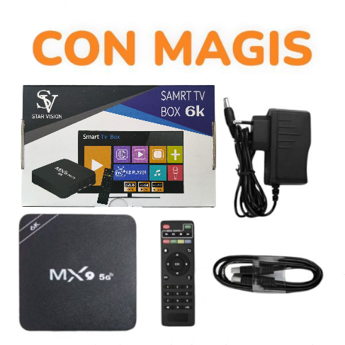 TV Box Android 13 6K 32G + 512G Con Magis Instalada MX9 SV12 123