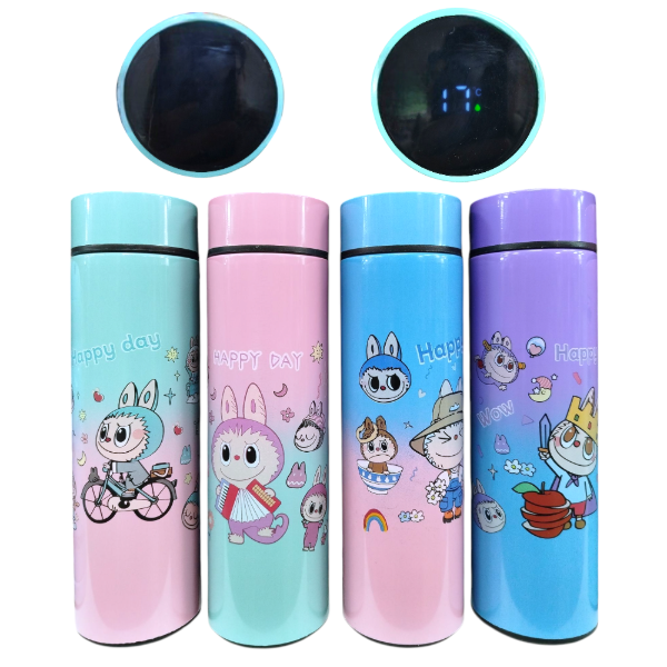 Botella Termica Acero Inoxidable 500ML Con Temperatura Diseño Labubu 024J