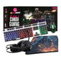 Combo De Gamer 4en1 Retroiluminado Teclado Mouse Auricular Mouse Pad HBL-402