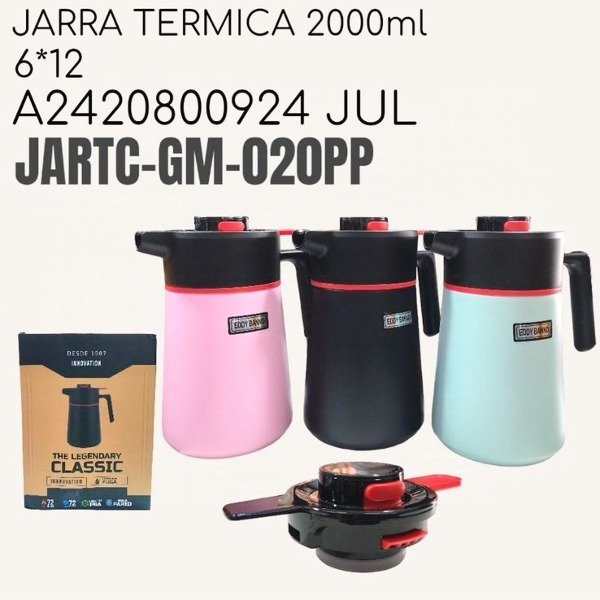 Jarra Térmica Acero Inoxidable 2000ML EDDY BANNO