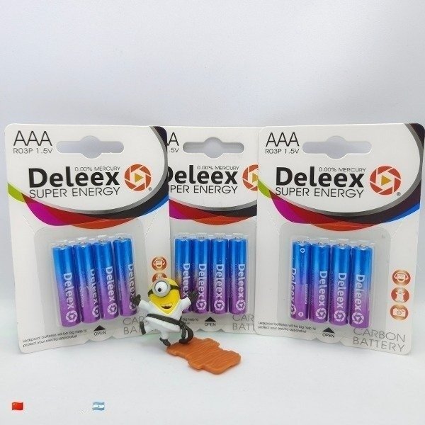 Pack De 4 Pilas AAA Deleex R03P 1.5V
