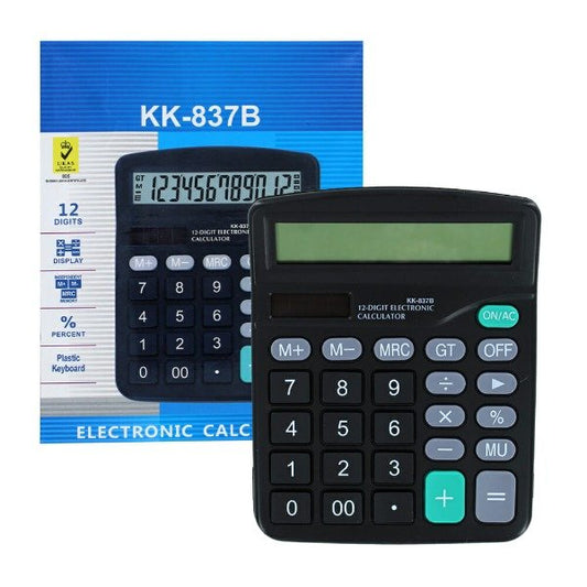 Calculadora De 12 Digitales Solar O A Pilas KK-837B